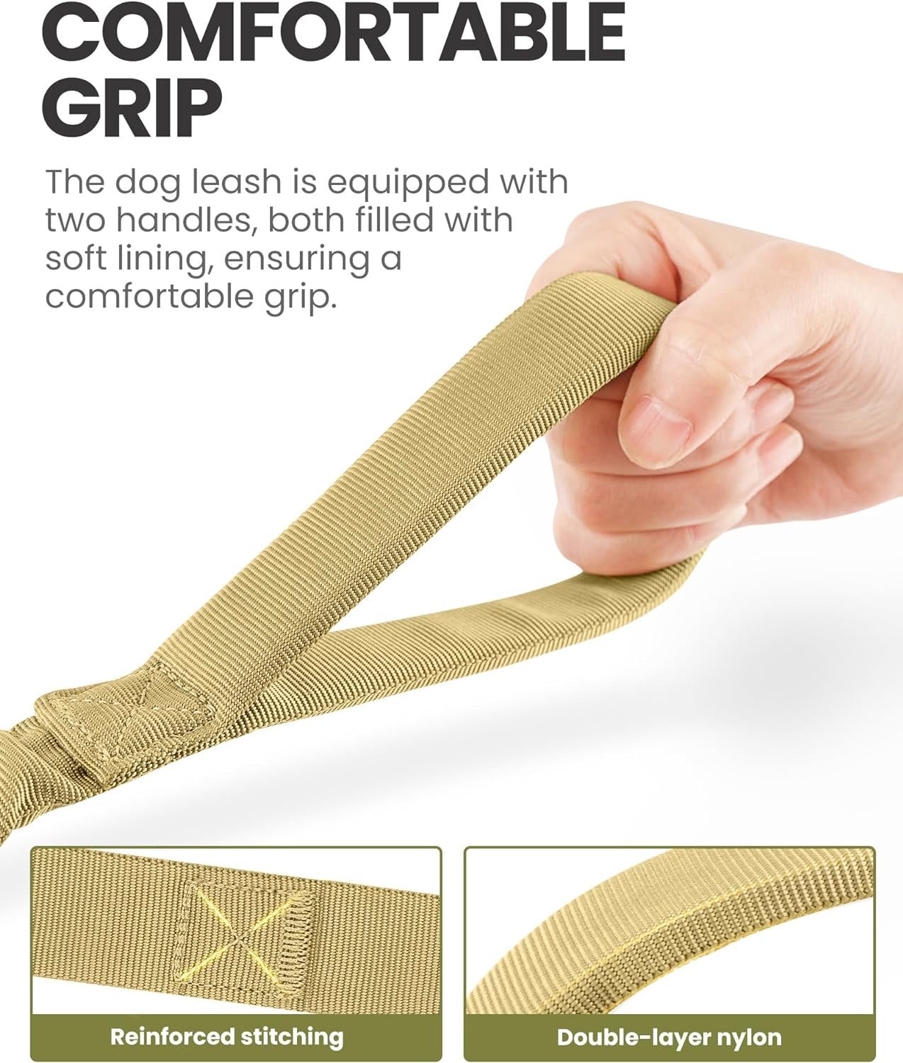 Heavy-Duty Bungee Dog Leash with Shock Absorption Technology
