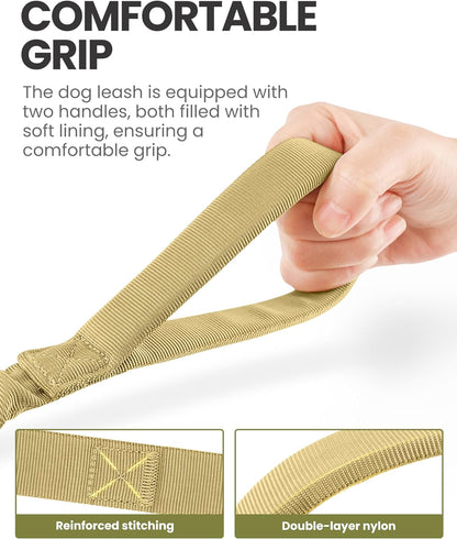 Heavy-Duty Bungee Dog Leash with Shock Absorption Technology